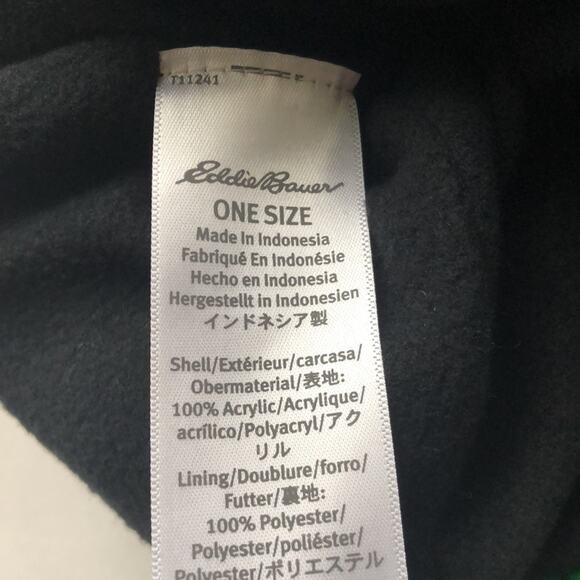 NWT Eddie Bauer Blue and Green Striped Beanie - Picture 3 of 3